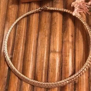 Sterling Silver Basket Weave Choker